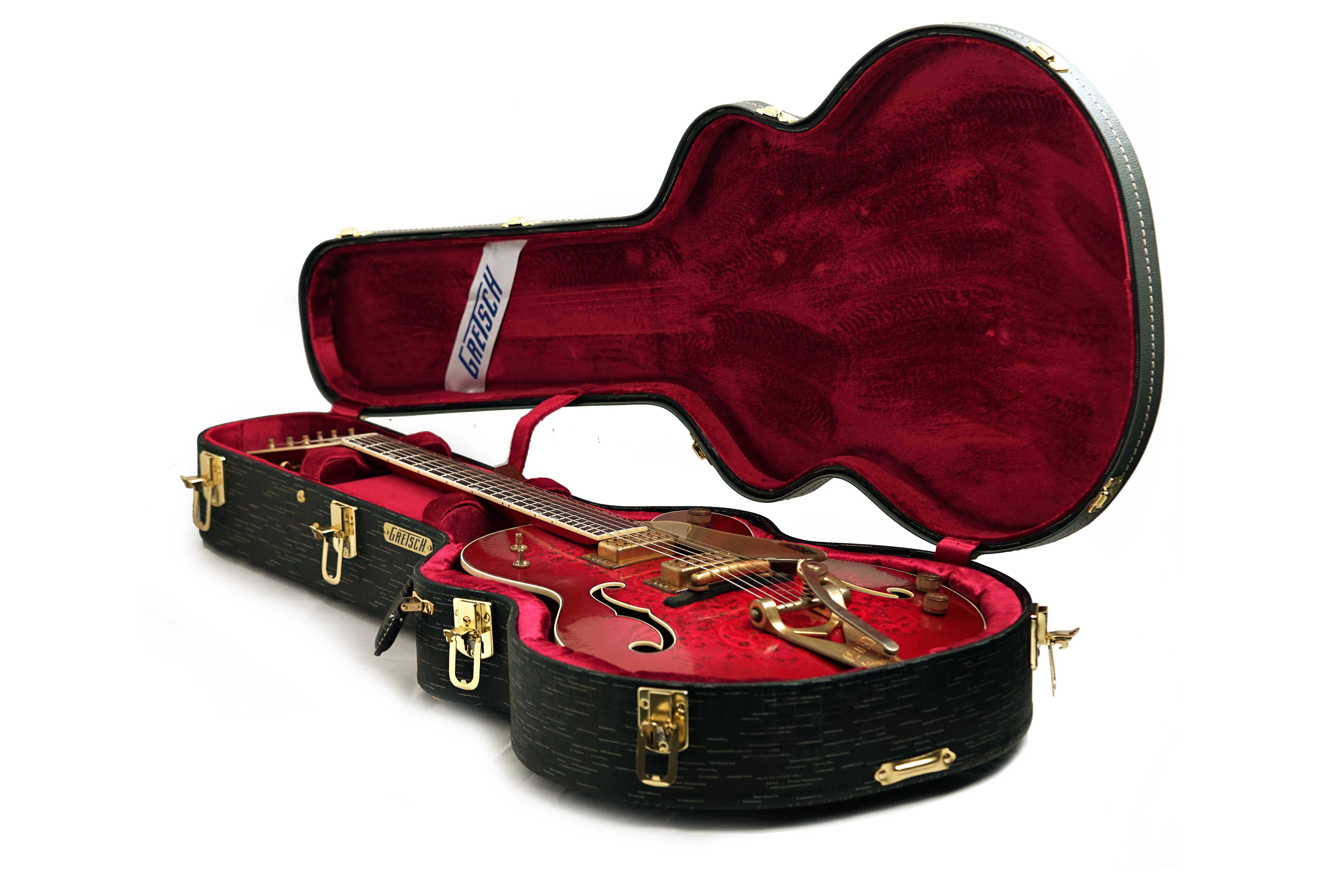 Gretsch Custom Shop G6120-59 Paisley Wild Cherry Burst MBG #UC26033994