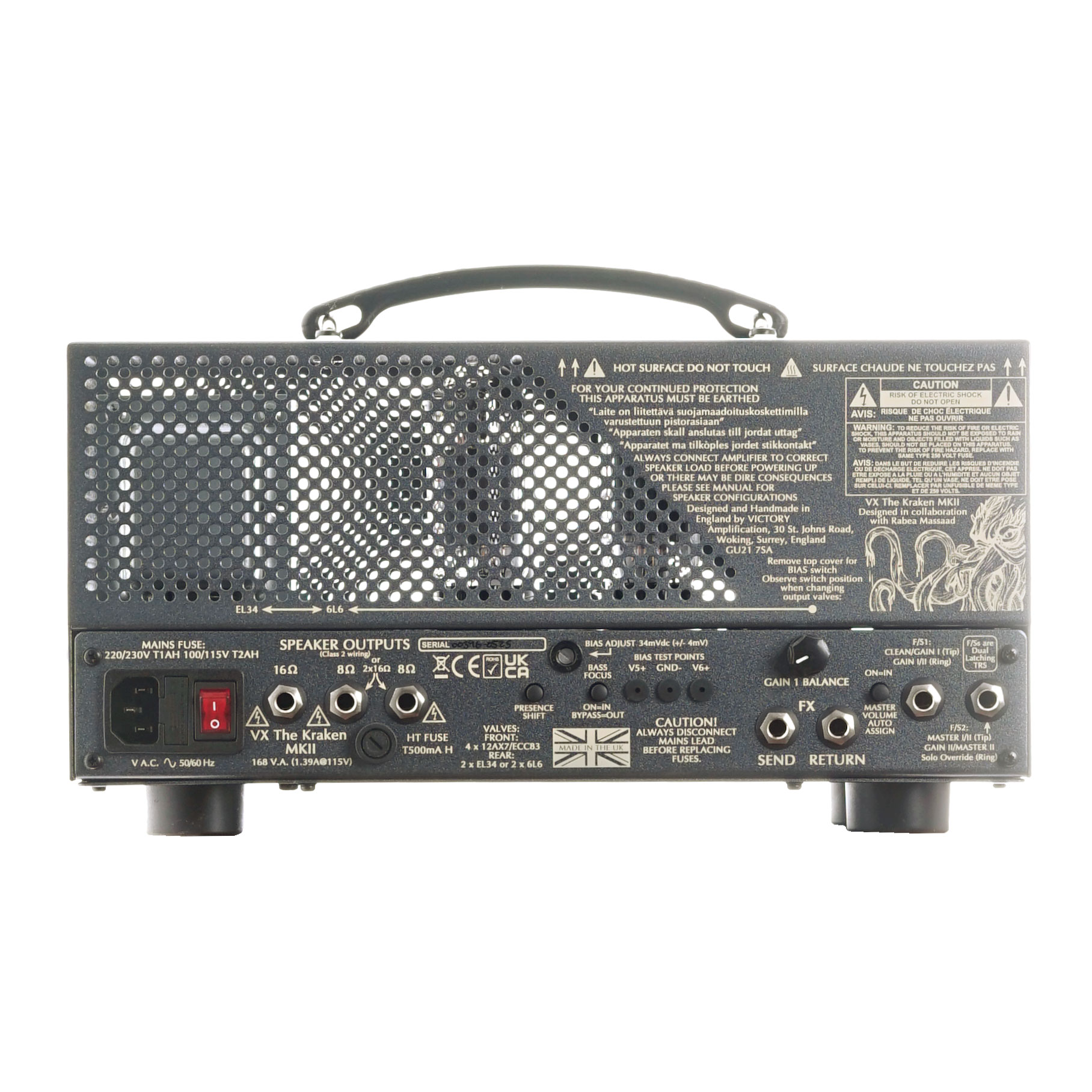 Victory Amps Kraken VX Kraken MKII Lunchbox Valve Amp Head (Ex-Demo) #00396-0525