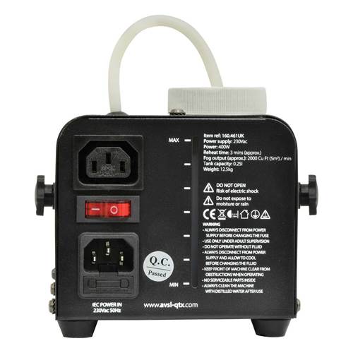 QTX QTFX-400 Compact Fog Machine 400W QTX QTFX-400 Compact Fog Machine 400W