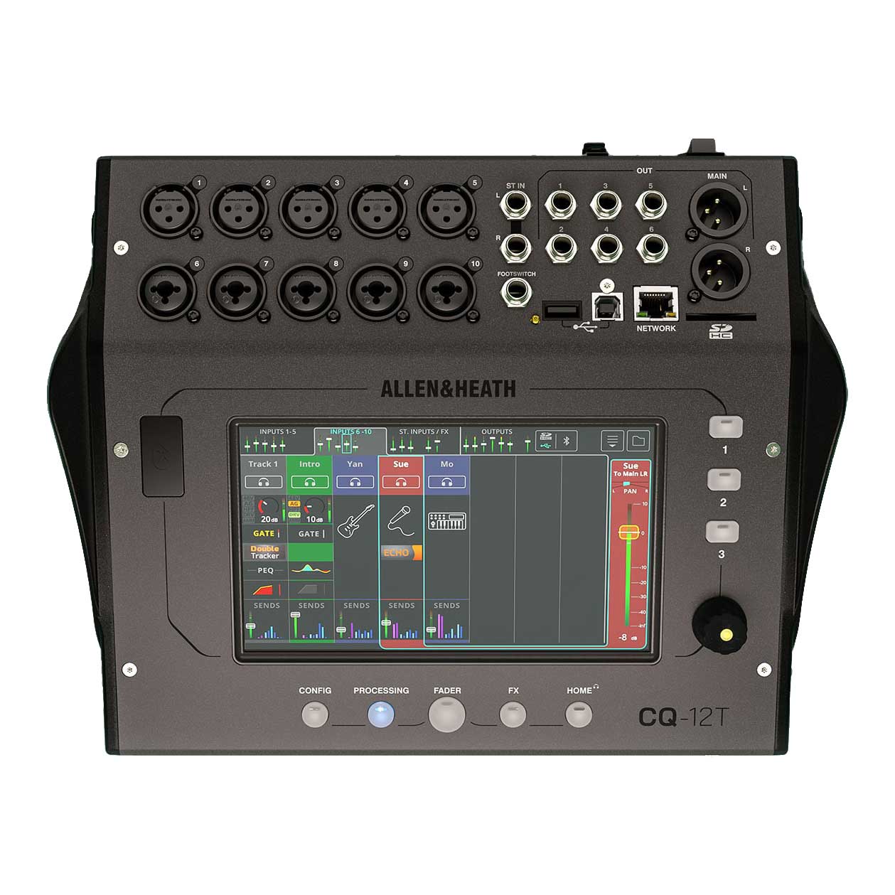 Allen & Heath CQ12T Small Format Digital Mixing Console with Touchscreen (Ex-Demo) #CQ12TC-1005402