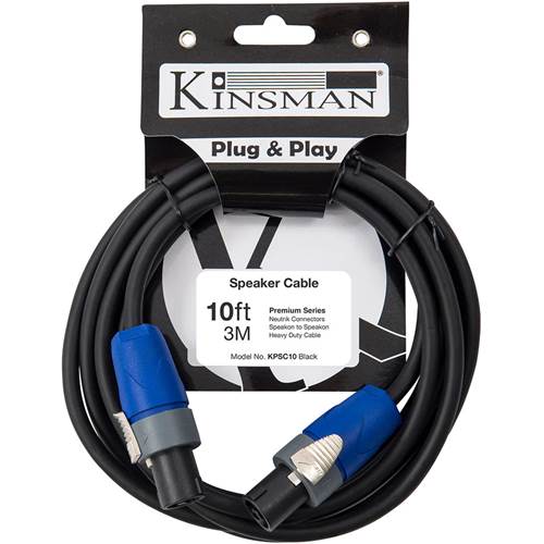 Kinsman Keyed Speakon Cable 10ft/3m Kinsman Keyed Speakon Cable 10ft/3m