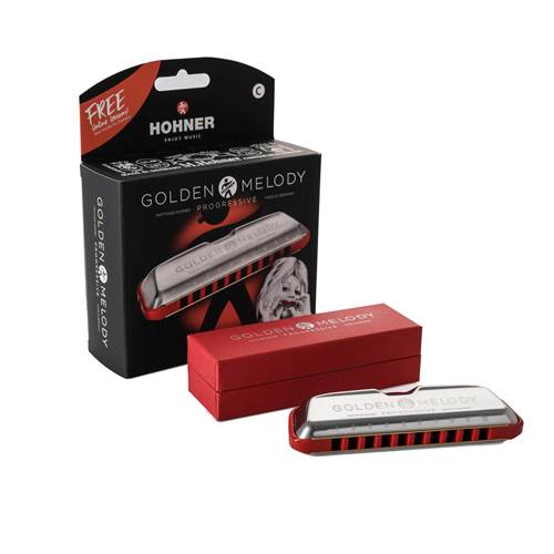 Hohner Golden Melody Progressive Harmonica Bb-Major Hohner Golden Melody Progressive Harmonica Bb-Major