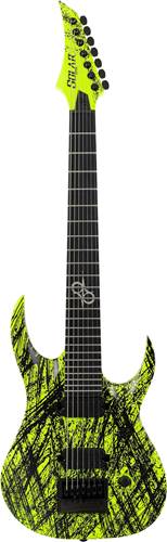 Solar Guitars A1.7LN Canibalismo+ Lemon Neon Matte