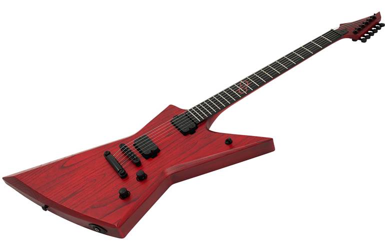 Solar Guitars E2.6ROP+ Blood Red Matte Open Pore