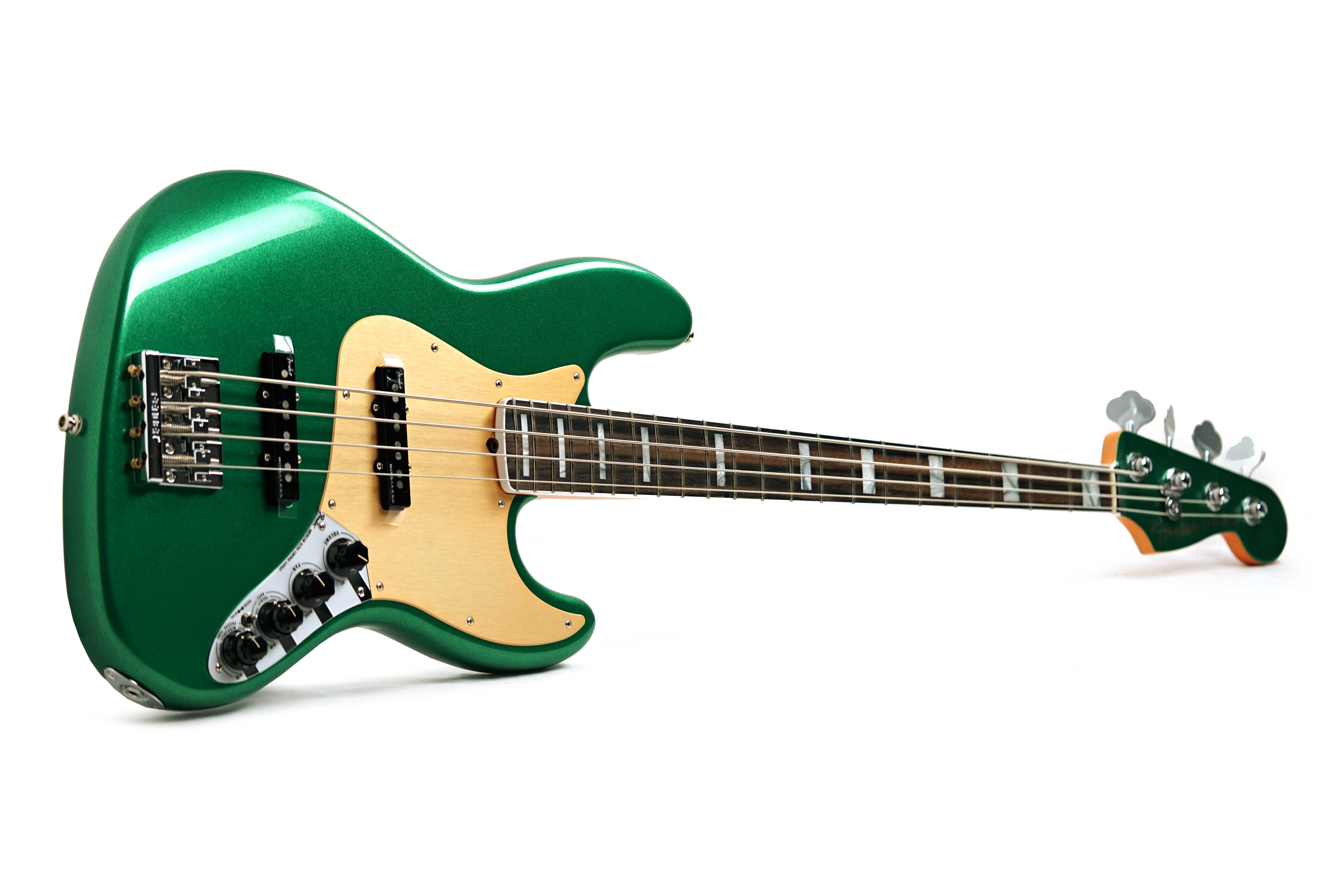Fender Limited Edition American Ultra Jazz Bass Mystic Pine Green Ebony Fingerboard (Nearly New) #US23007269