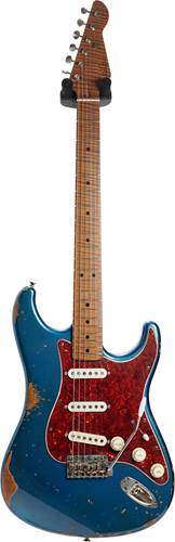 LSL Instruments Saticoy Lake Placid Blue Heavy Aged 5A Roasted Maple Fingerboard Naomi