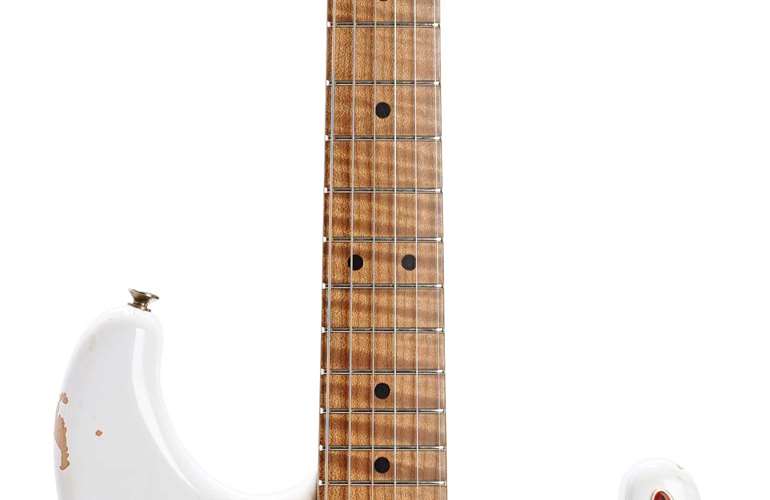 LSL Instruments Saticoy Vintage White Heavy Aged 5A Roasted Maple Fingerboard Ardeen LSL Instruments Saticoy Vintage White Heavy Aged 5A Roasted Maple Fingerboard Ardeen