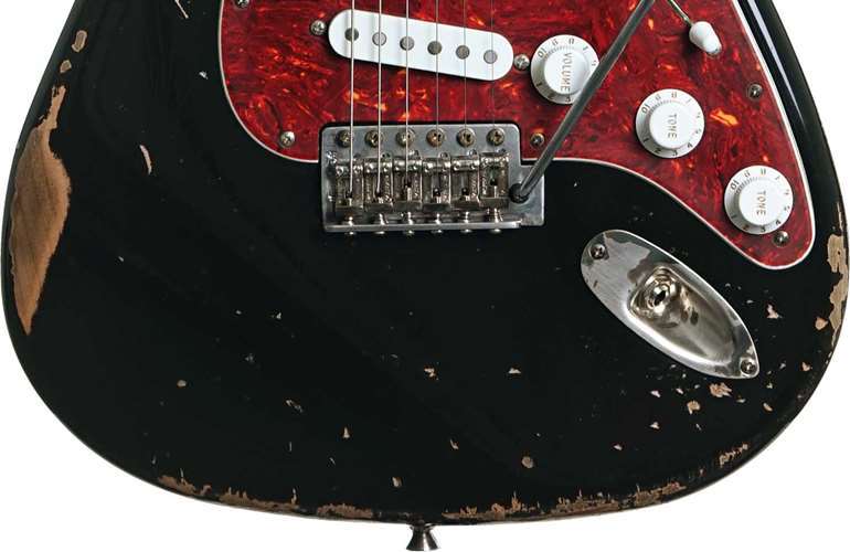 LSL Instruments Saticoy Black Heavy Aged 5A Roasted Maple Fingerboard Nocturn LSL Instruments Saticoy Black Heavy Aged 5A Roasted Maple Fingerboard Nocturn