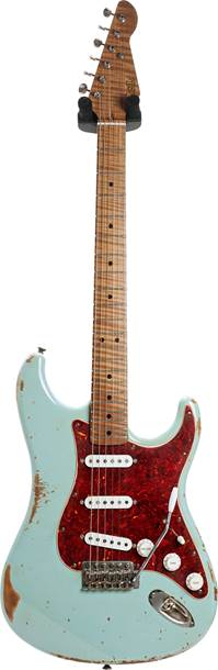 LSL Instruments Saticoy Sonic Blue Heavy Aged 5A Roasted Maple Fingerboard Hilary