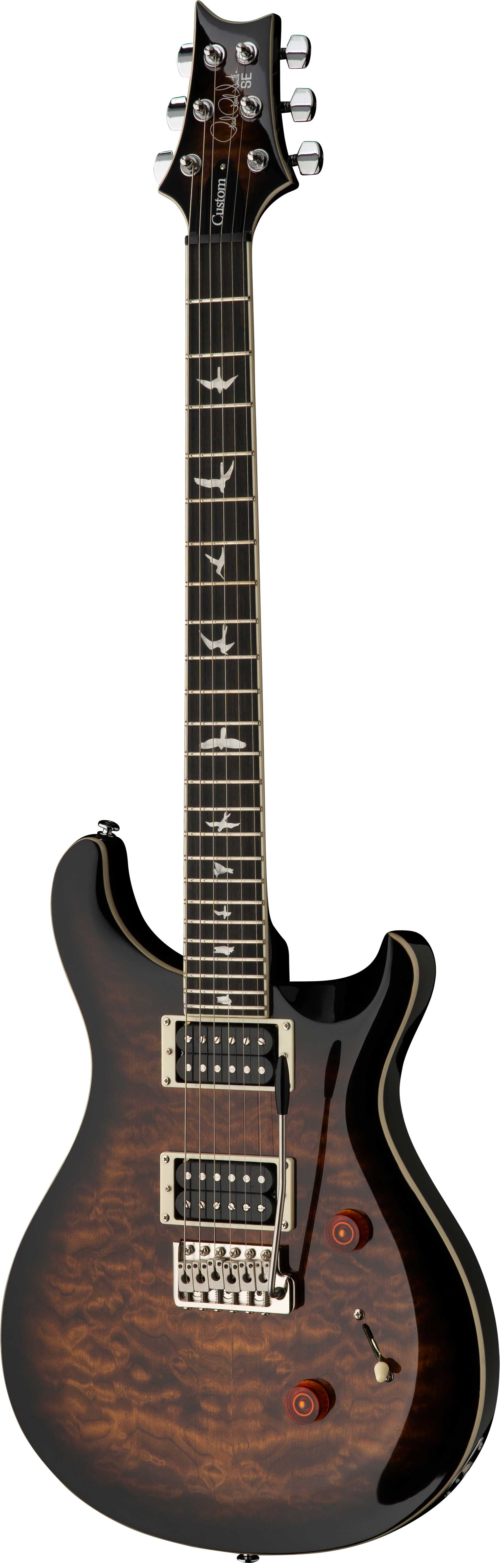 PRS SE Custom 24 Quilt Black Gold Sunburst | guitarguitar