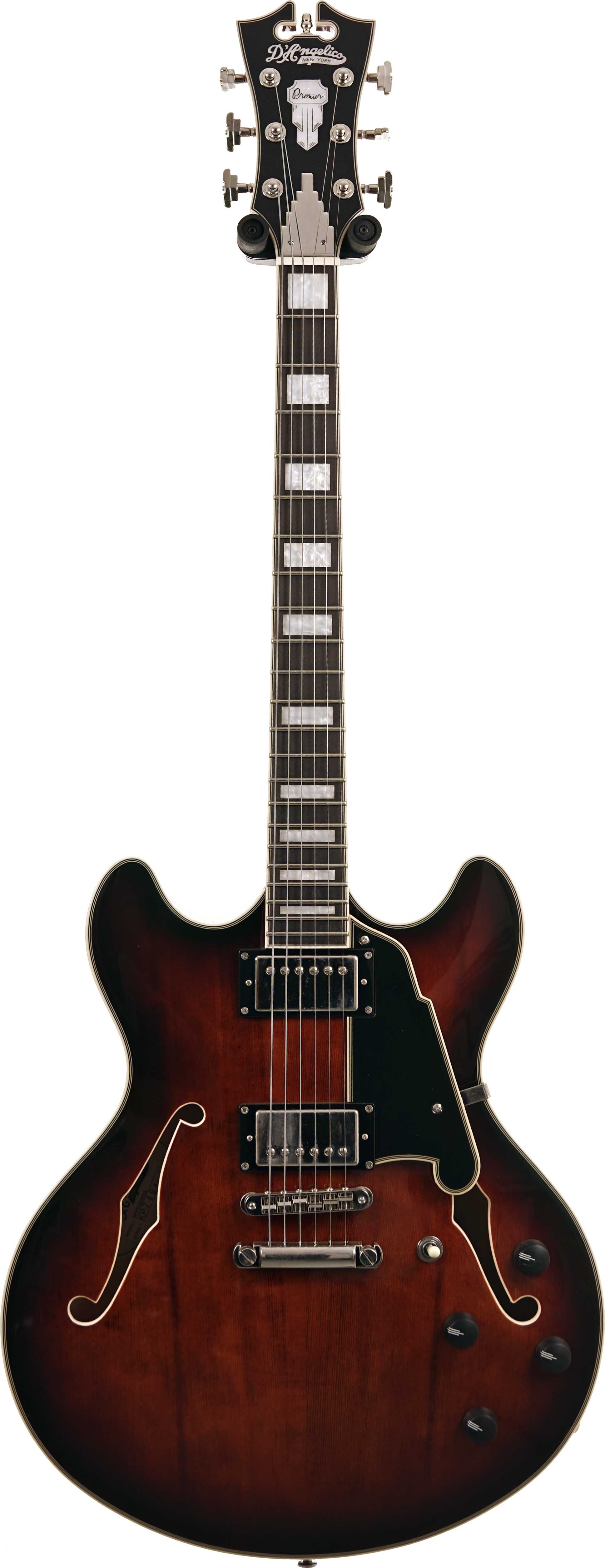 D'Angelico Premier DC Stop Bar Brown Burst (Nearly New) #KP240493