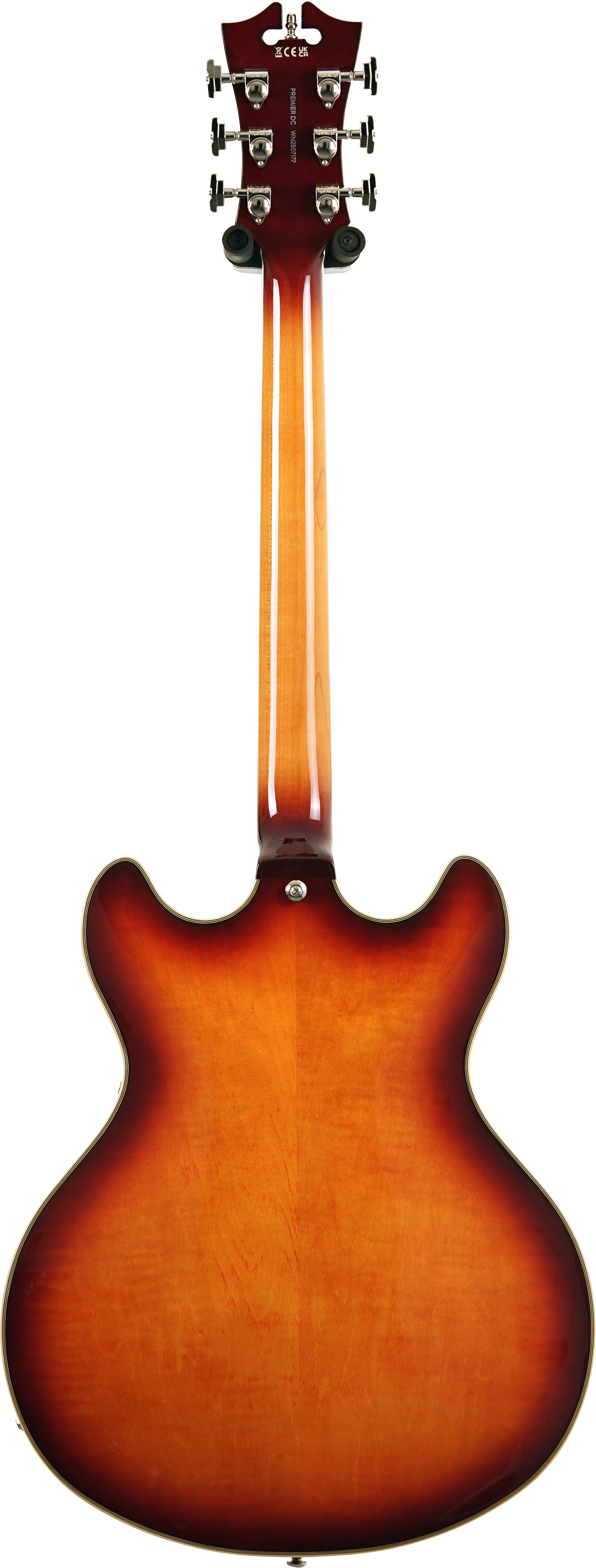 D'Angelico Premier DC Stop Bar Dark Iced Tea Burst (Ex-Demo) #WN2507177
