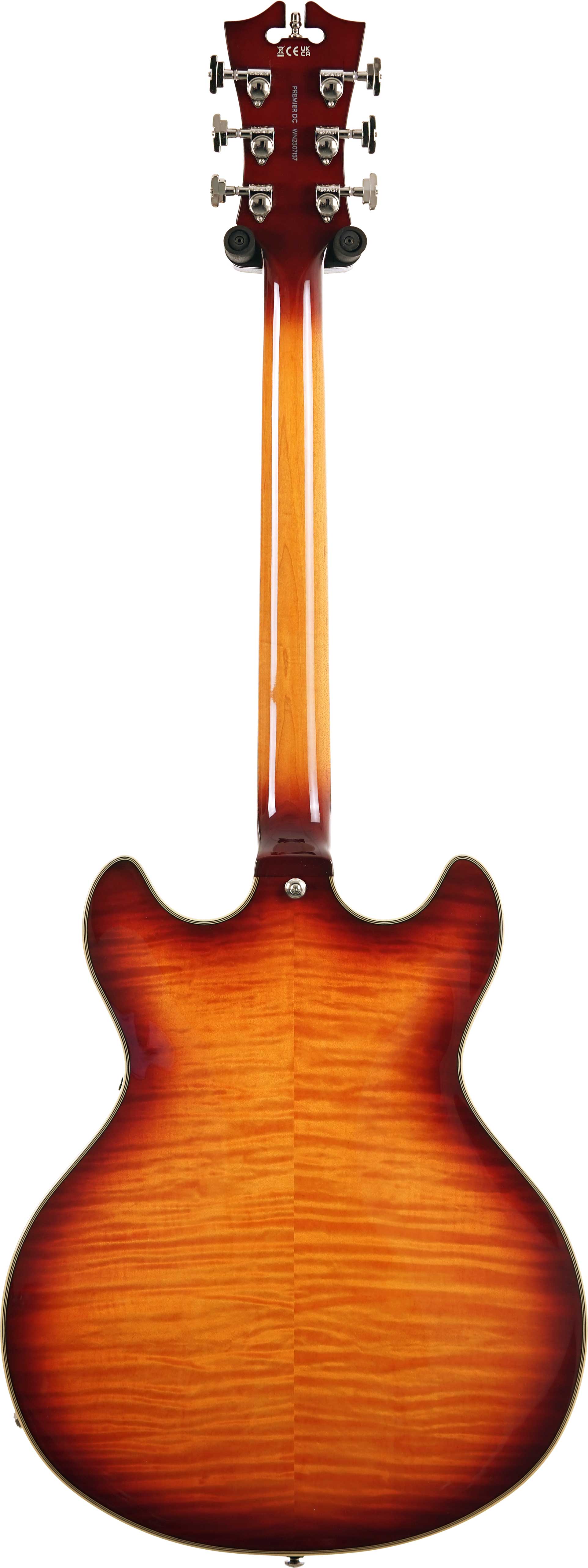 D'Angelico Premier DC Stop Bar Dark Iced Tea Burst (Nearly New) #WN2507157