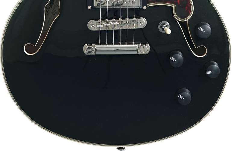 D'Angelico Premier Mini DC Stop Bar Black Flake D'Angelico Premier Mini DC Stop Bar Black Flake
