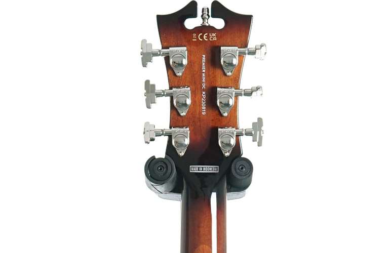 D'Angelico Premier Mini DC Stop Bar Brown Burst D'Angelico Premier Mini DC Stop Bar Brown Burst