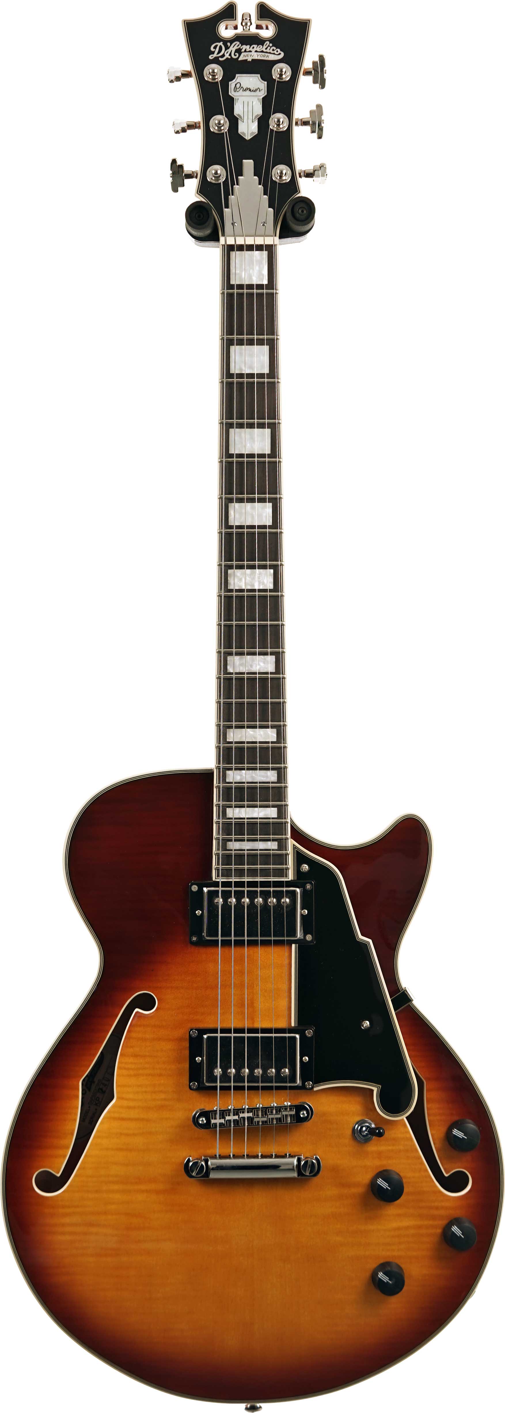 D'Angelico Premier SS Stop Bar Dark Iced Tea Burst (Ex-Demo) #KP240653