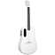 Lava Music ME4 Carbon 38in White with Airflow Bag Front View
