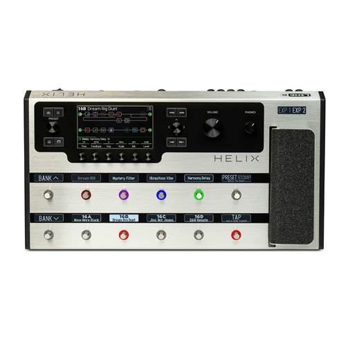 Line 6 Helix Floor Guitar Amp Modeller and Multi Effects Processor Pedal Limited Edition Platinum 