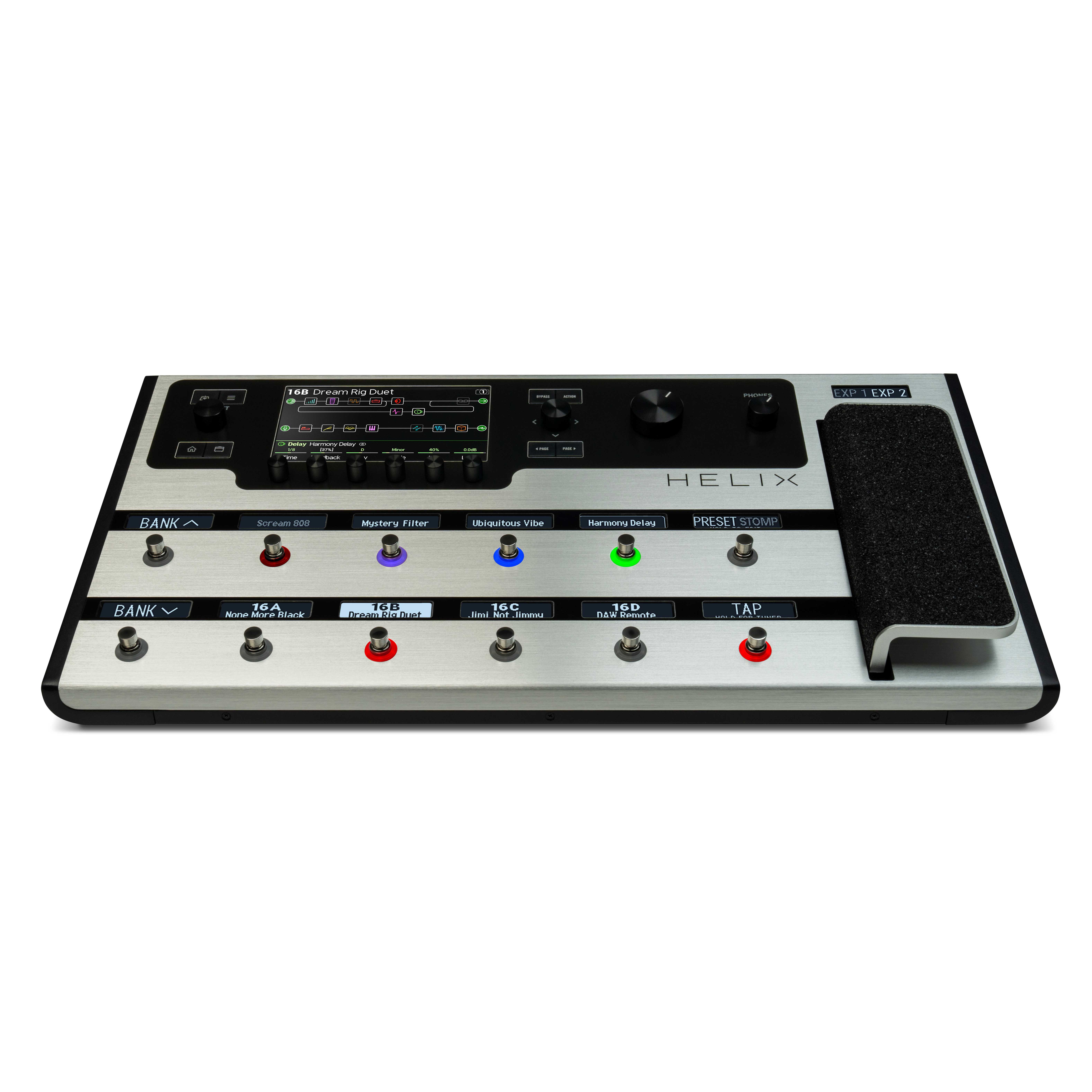 Line 6 Helix Floor Guitar Amp Modeller and Multi Effects Processor Pedal Limited Edition Platinum 