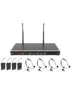 Chord NU4 Quad UHF Headset Wireless Microphone System