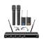 Chord NU4 Quad 2 x Handheld and 2 x Headset UHF Wireless Microphone System Front View