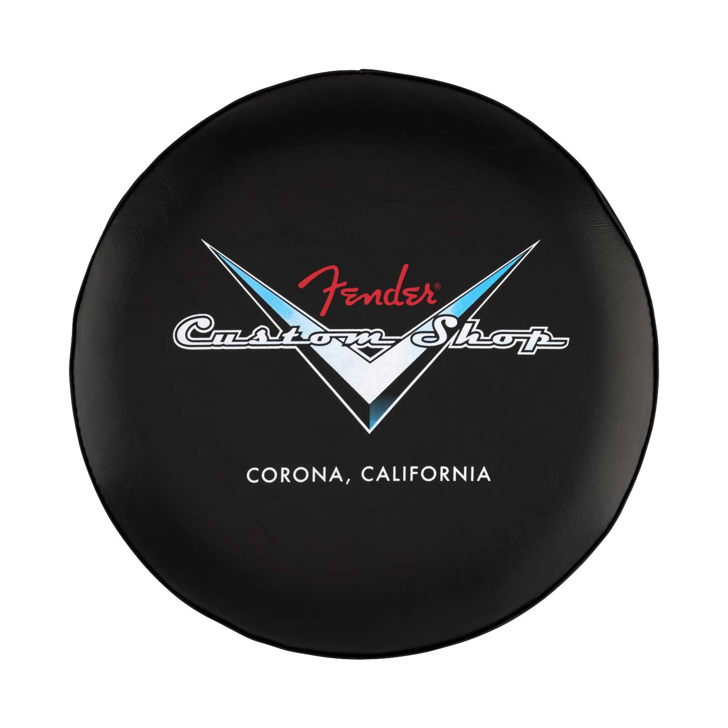 Fender Custom Shop Chevron Logo Barstool Black/Chrome 30 Inch