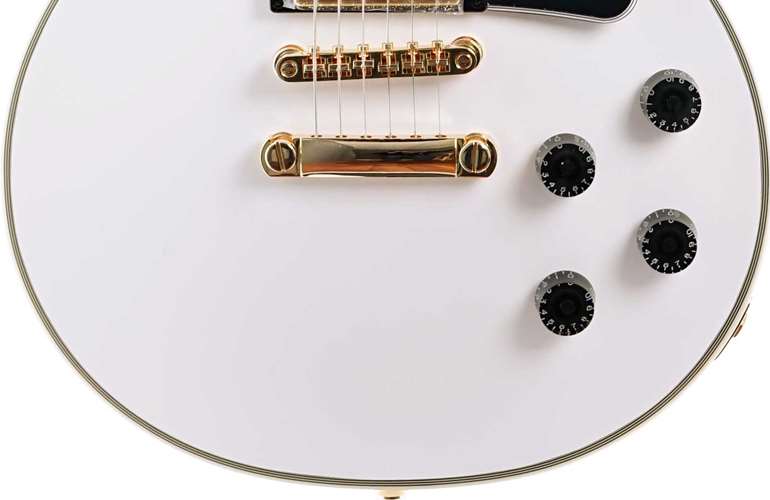 Epiphone Inspired by Gibson Custom Les Paul Custom Alpine White (Ex-Demo) #24041525705 Epiphone Inspired by Gibson Custom Les Paul Custom Alpine White (Ex-Demo) #24041525705