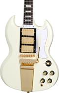Epiphone Inspired by Gibson Custom 1963 Les Paul SG Custom With Maestro Vibrola Classic White