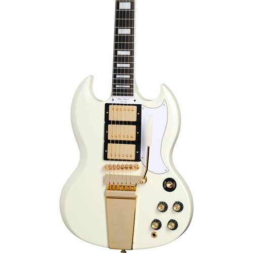 Epiphone Inspired by Gibson Custom 1963 Les Paul SG Custom With Maestro Vibrola Classic White Epiphone Inspired by Gibson Custom 1963 Les Paul SG Custom With Maestro Vibrola Classic White