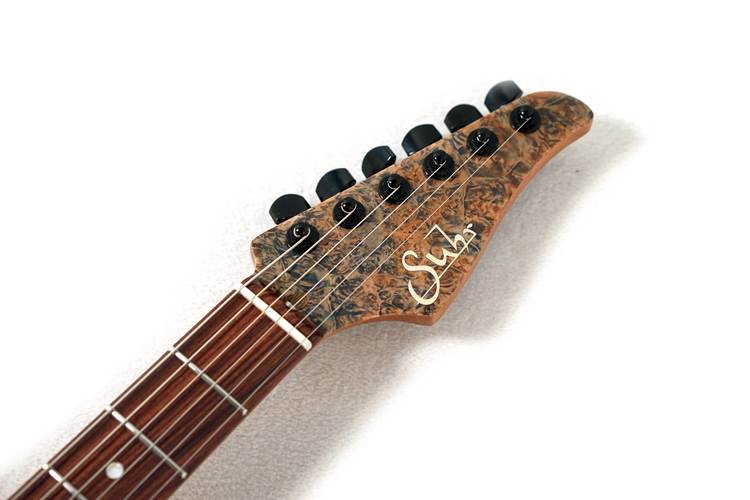 Suhr Custom Modern Burl Trans Blue Denim Slate #73772 Suhr Custom Modern Burl Trans Blue Denim Slate #73772
