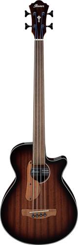 Ibanez AEGB24FE Fretless Acoustic Bass Mahogany Sunburst