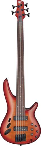 Ibanez SRD905F 5 String Brown Topaz Burst Fretless Bass