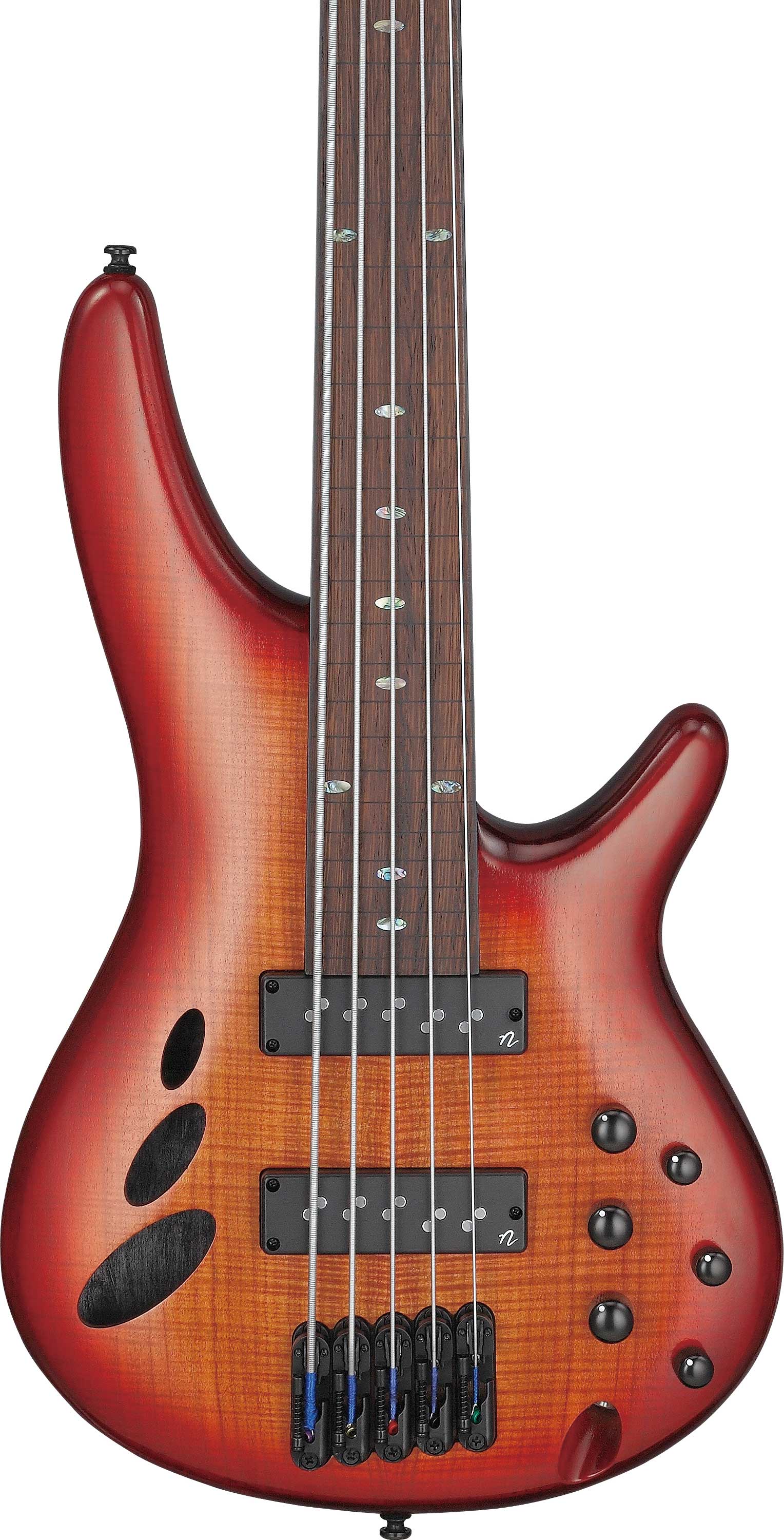 Ibanez SRD905F 5 String Brown Topaz Burst Fretless Bass guitarguitar