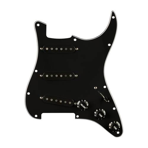 Fender Pre-Wired Strat Pickguard Pure Vintage '59 With RWRP Midde Black 11 Hole PG