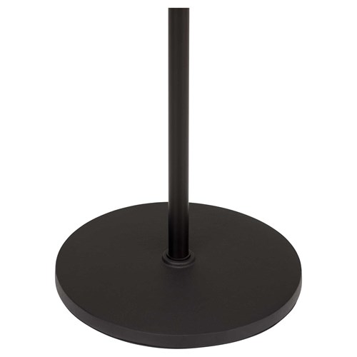 Pulse Retro Round Base Microphone Stand - Adjustable Height (890-1590mm), Heavy Cast Base, Cable Clips Included