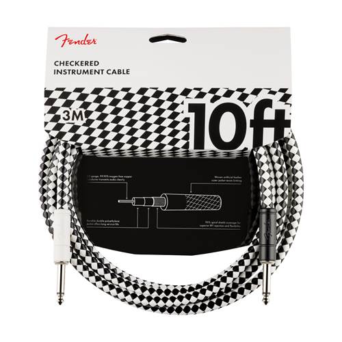 Fender Pro 10 Feet Instrument Cable Checkerboard