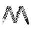 Fender Wavy Checkerboard Polyester Strap Black/White Front View