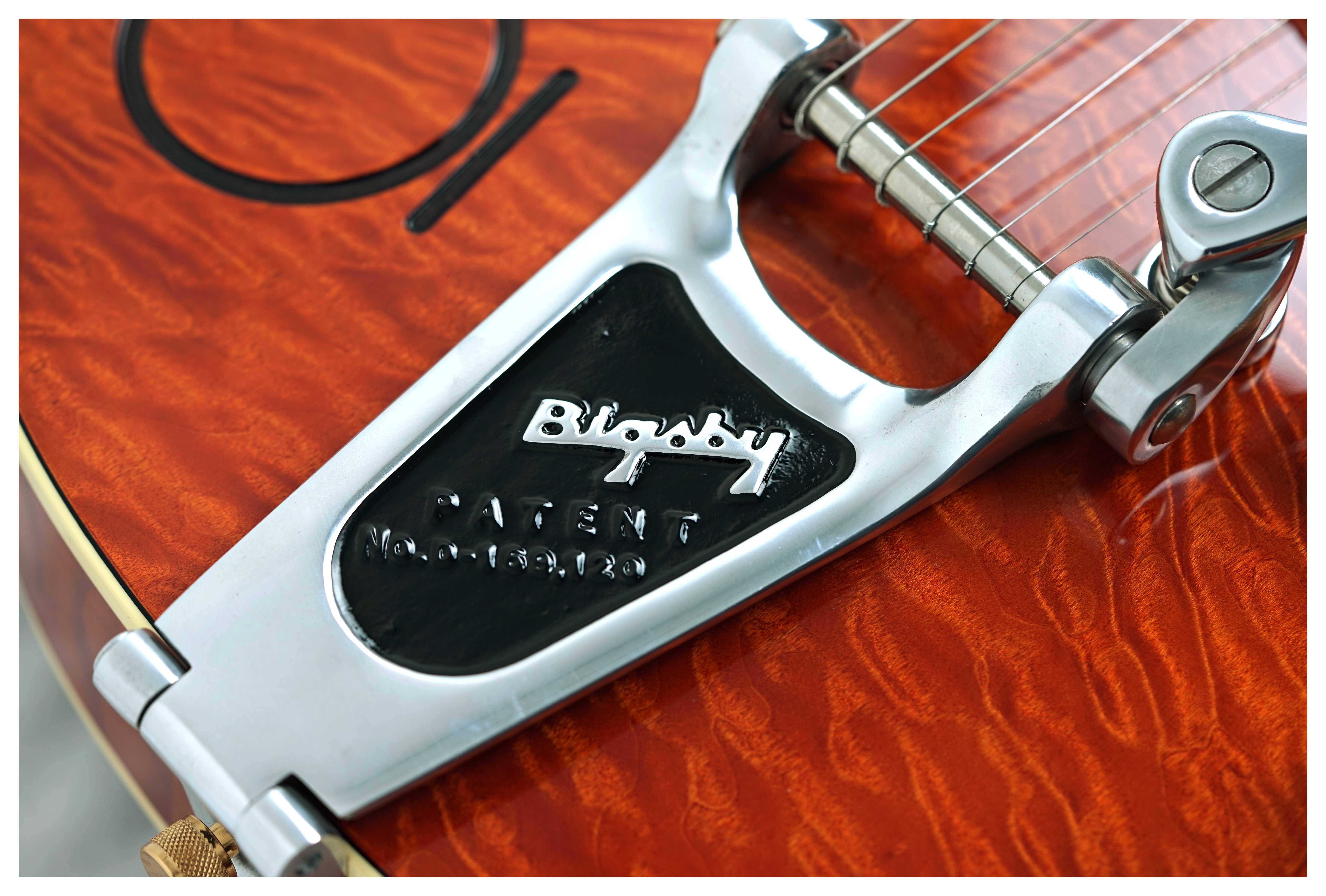 Gretsch G6120TGQM-56 Limited Edition Chet Round Up Orange #JT23103897