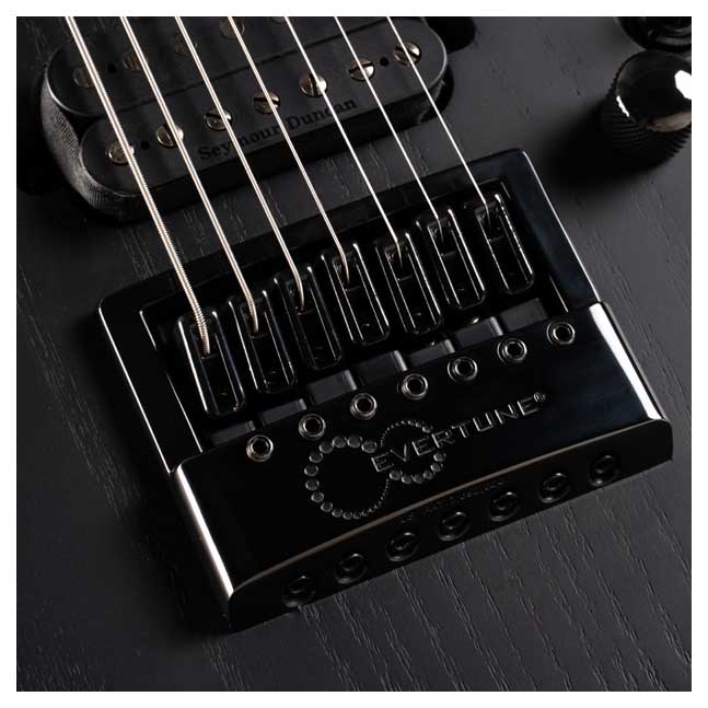 Cort KX707 Evertune 7 String Open Pore Black