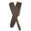 D'Addario Basic Classic Leather Guitar Strap Brown Front View
