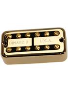 DiMarzio PAF'Tron Bridge Pickup F-Spaced Gold Cover Black Insert Humbucker Pickup