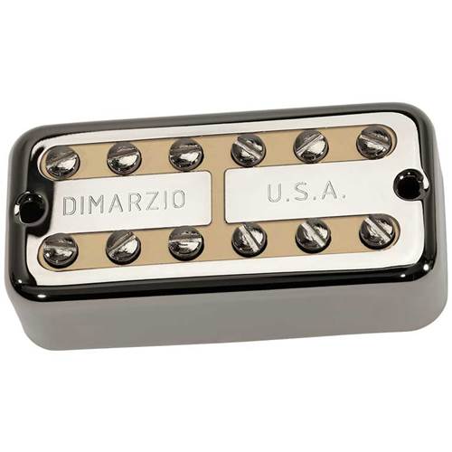 DiMarzio PAF'Tron Bridge Pickup F-Spaced Nickel Cover Cream Insert Humbucker Pickup DiMarzio PAF'Tron Bridge Pickup F-Spaced Nickel Cover Cream Insert Humbucker Pickup
