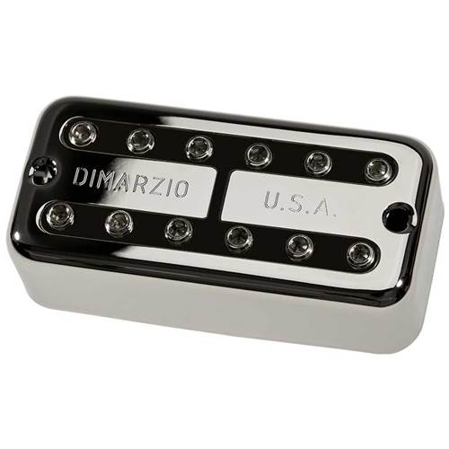 DiMarzio Super Distor'Tron Pickup F-Spaced Nickel Cover Black Insert Humbucker Pickup DiMarzio Super Distor'Tron Pickup F-Spaced Nickel Cover Black Insert Humbucker Pickup