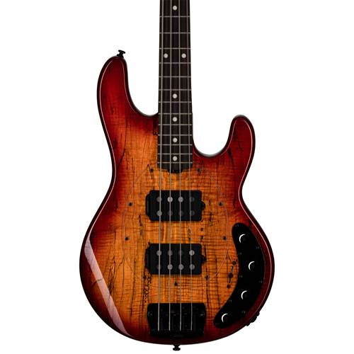 Music Man Sterling StingRay HH RAY34HH Spalted Maple Blood Orange Burst Music Man Sterling StingRay HH RAY34HH Spalted Maple Blood Orange Burst