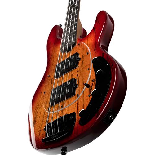 Music Man Sterling StingRay HH RAY34HH Spalted Maple Blood Orange Burst Music Man Sterling StingRay HH RAY34HH Spalted Maple Blood Orange Burst