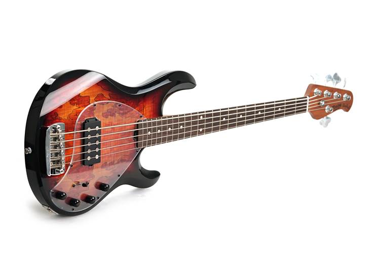 Music Man Sterling StingRay 5 RAY35 Spalted Maple 3-Tone Sunburst (Ex-Demo) #SR72620 Music Man Sterling StingRay 5 RAY35 Spalted Maple 3-Tone Sunburst (Ex-Demo) #SR72620