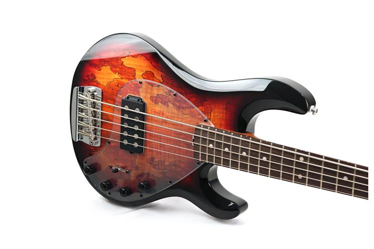 Music Man Sterling StingRay 5 RAY35 Spalted Maple 3-Tone Sunburst (Ex-Demo) #SR72620 Music Man Sterling StingRay 5 RAY35 Spalted Maple 3-Tone Sunburst (Ex-Demo) #SR72620