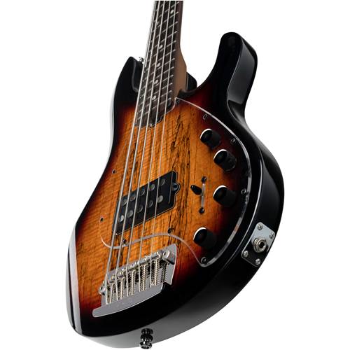 Music Man Sterling StingRay 5 RAY35 Spalted Maple 3 Tone Sunburst Music Man Sterling StingRay 5 RAY35 Spalted Maple 3 Tone Sunburst