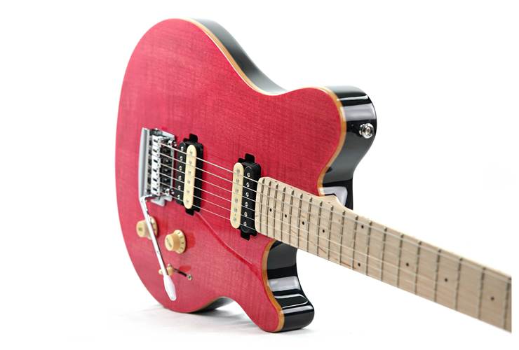 Music Man Sterling SUB Axis AX3 Flame Maple Stain Pink (Ex-Demo) #B209865 Music Man Sterling SUB Axis AX3 Flame Maple Stain Pink (Ex-Demo) #B209865