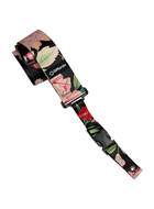 DiMarzio ClipLock Steve Vai Botanical Quick Release Guitar Strap 2 Inch Botanical Black